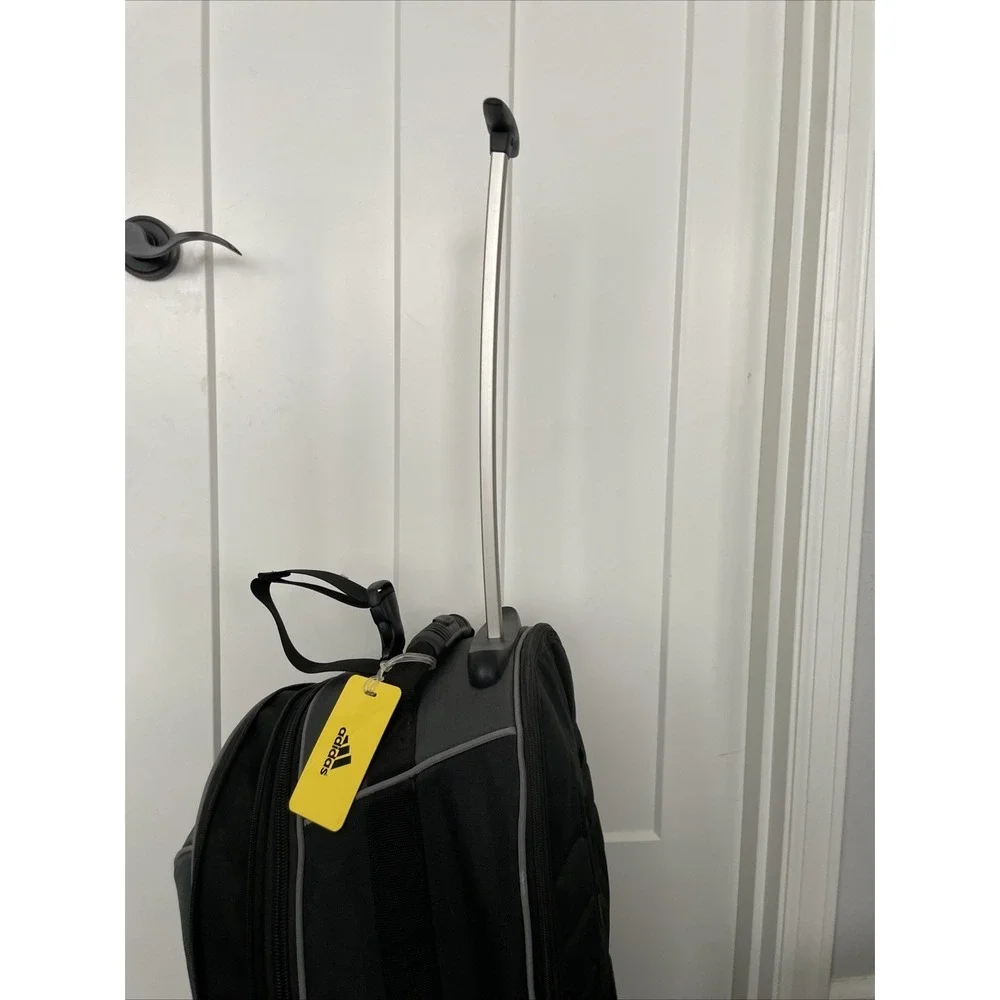 Adidas‎ Carry On Suitcase Black Stadium Wheeled Rolling Bag